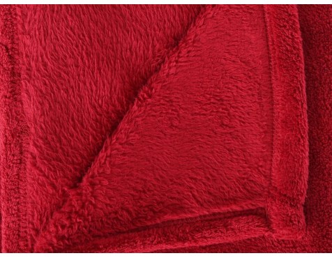 Manta Plaid Microfibra Roja