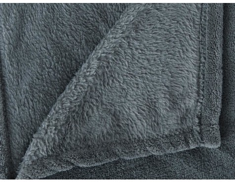 Manta Plaid Microfibra Azul Tormenta