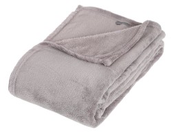 Plaid Microfibra Gris Clar