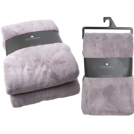 Plaid Microfibra Gris Clar