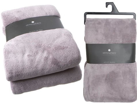 Plaid Microfibra Gris Clar