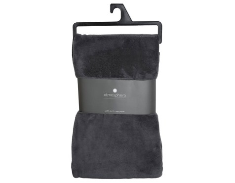 Plaid Microfibra Gris Fosc