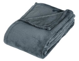 Manta Plaid Microfibra Azul Tormenta
