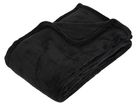 Plaid Microfibra Negre