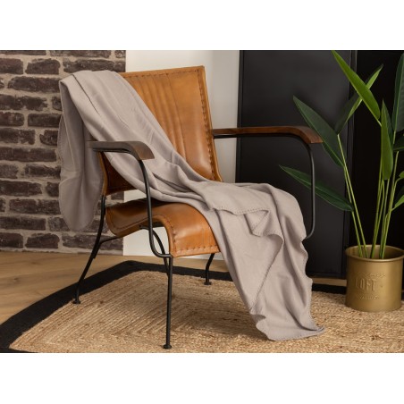 Manta Plaid Polar Gris