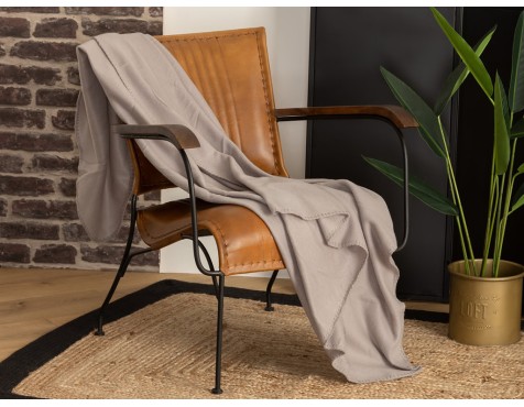 Manta Plaid Polar Gris