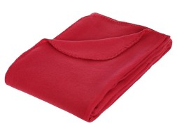 Manta Plaid Polar Roja