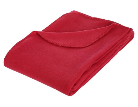 Manta Plaid Polar Roja