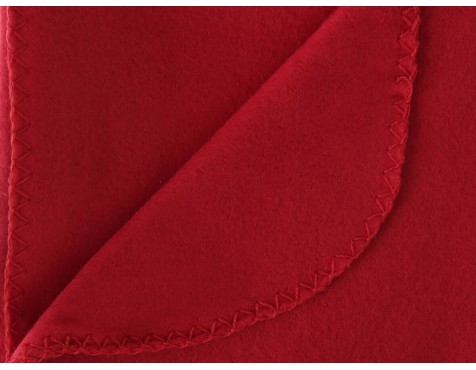 Manta Plaid Polar Roja