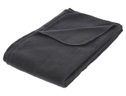 Manta Plaid Polar Gris Oscuro