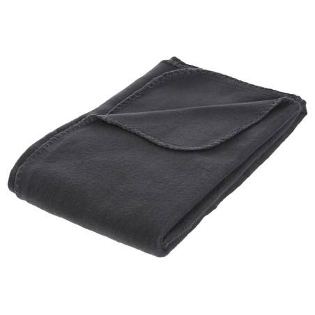 Manta Plaid Polar Gris Oscuro
