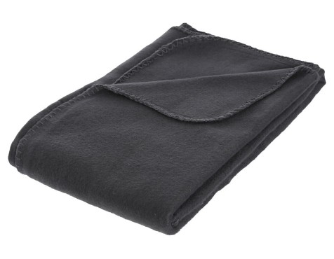Manta Plaid Polar Gris Oscuro