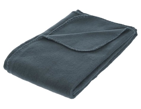 Manta Plaid Polar Azul Tormenta