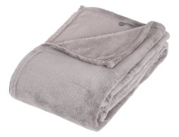 Manta Plaid Microfibra Gris