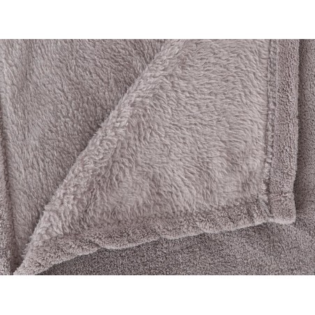 Manta Plaid Microfibra Gris