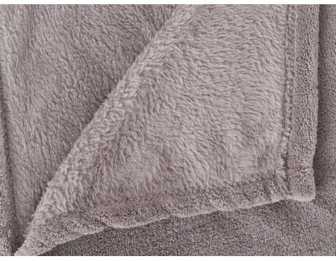 Manta Plaid Microfibra Gris