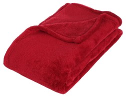 Manta Plaid Microfibra Roja