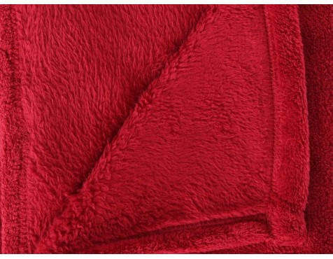 Manta Plaid Microfibra Roja