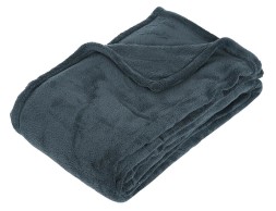 Manta Plaid Microfibra Azul Tormenta