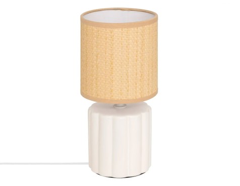 Lámpara De Mesa Tylia Natural/Blanco