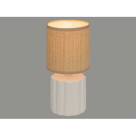 Llum De Taula Tylia Natural/Blanc