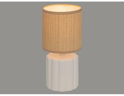 Lámpara De Mesa Tylia Natural/Blanco