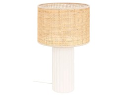 Lámpara De Mesa Tylia Cerámica Blanca/Natural