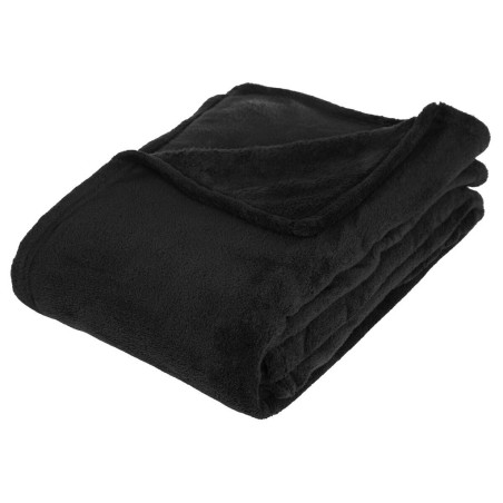 Manta Plaid Microfibra Negra