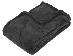 Manta Plaid Microfibra Gris Oscuro