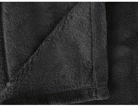 Manta Plaid Microfibra Gris Oscuro