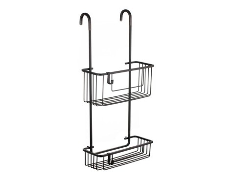 Cesta Ducha 2 Alturas Ducha Colgador Negro