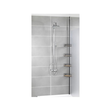 Prestatgeria Raconer Bany Dolcedo Bambú/Inox Negre