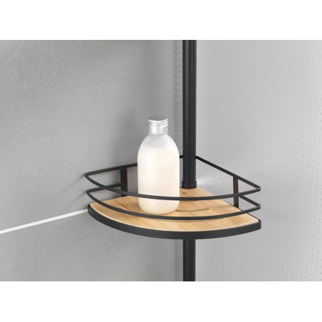 Prestatgeria Raconer Bany Dolcedo Bambú/Inox Negre