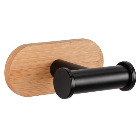 Penjador Bany Orea Bambú/Inox Negre