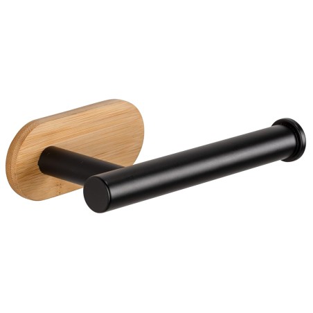 Portarrollos Orea Bambú/Inox Negro