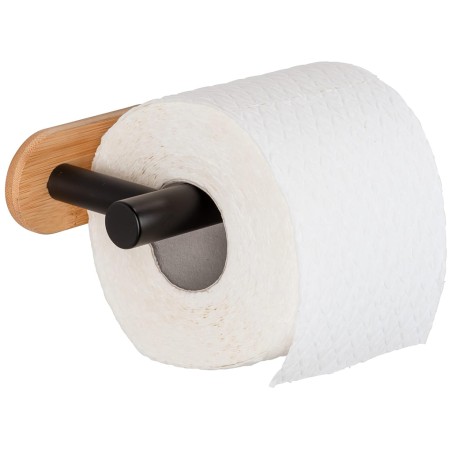 Portarrollos Orea Bambú/Inox Negro