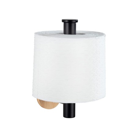 Portarrollos Orea Bambú/Inox Negro