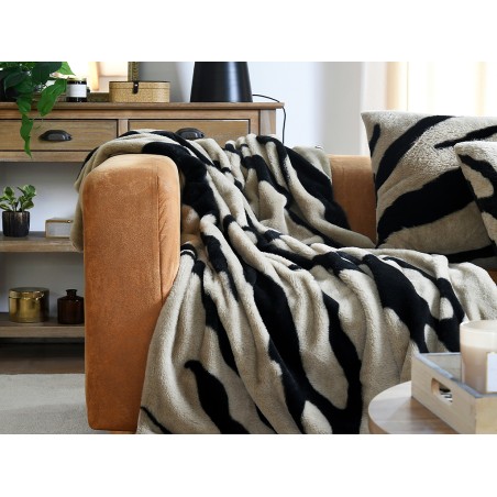 Cojín Fauves Taupé Zebra