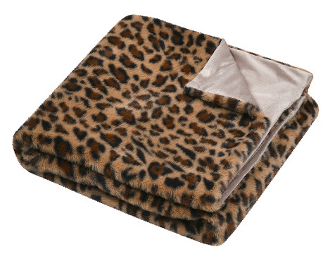 Plaid Fauves Camel Leopardo