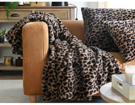 Plaid Fauves Camel Leopard
