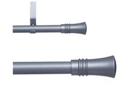 Barra De Cortina Extensible Con Gris