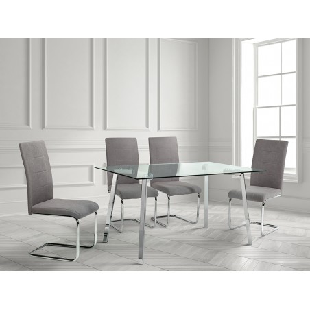 Mesa De Comedor De Cristal Juncal