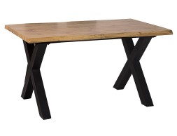 Mesa Comedor Fija Sabina Madera Y Metal