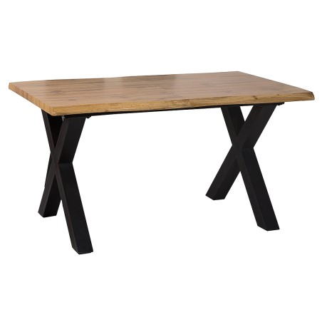Mesa Comedor Fija Sabina Madera Y Metal