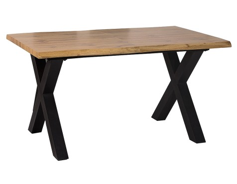 Mesa Comedor Fija Sabina Madera Y Metal