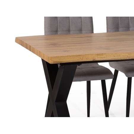 Mesa Comedor Fija Sabina Madera Y Metal