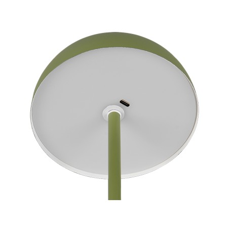 Lámpara De Mesa Munoz Verde Recargable