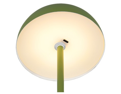 Lámpara De Mesa Munoz Verde Recargable