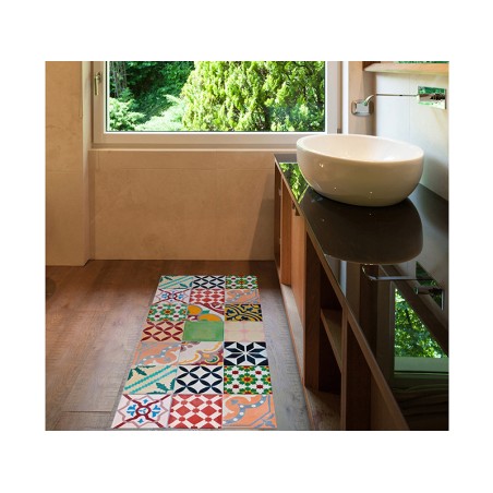 Alfombra Vinilíca Croma Mosaico Color