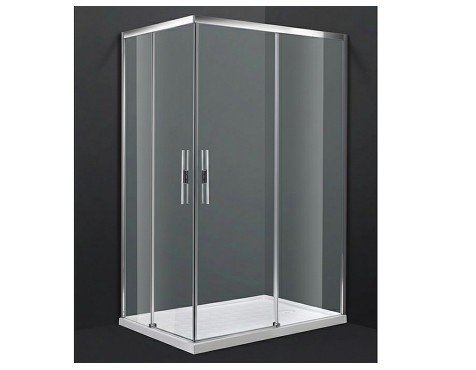 Mampara Angular Ducha Lux 25 2 Portes+2 Fixes